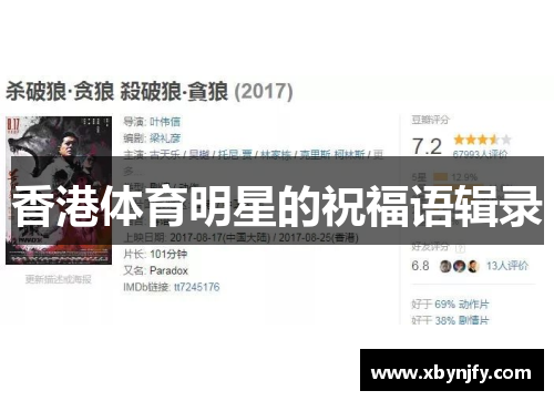 香港体育明星的祝福语辑录
